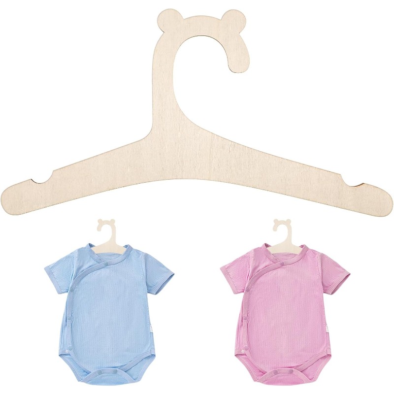 Baby Clothing Hangers - Baby-Kleiderständer Niedlicher Bär Holz-Kinderkleiderbügel Mädchen-Prinzessinnen-Zimmer Kinderzimmer-Deko