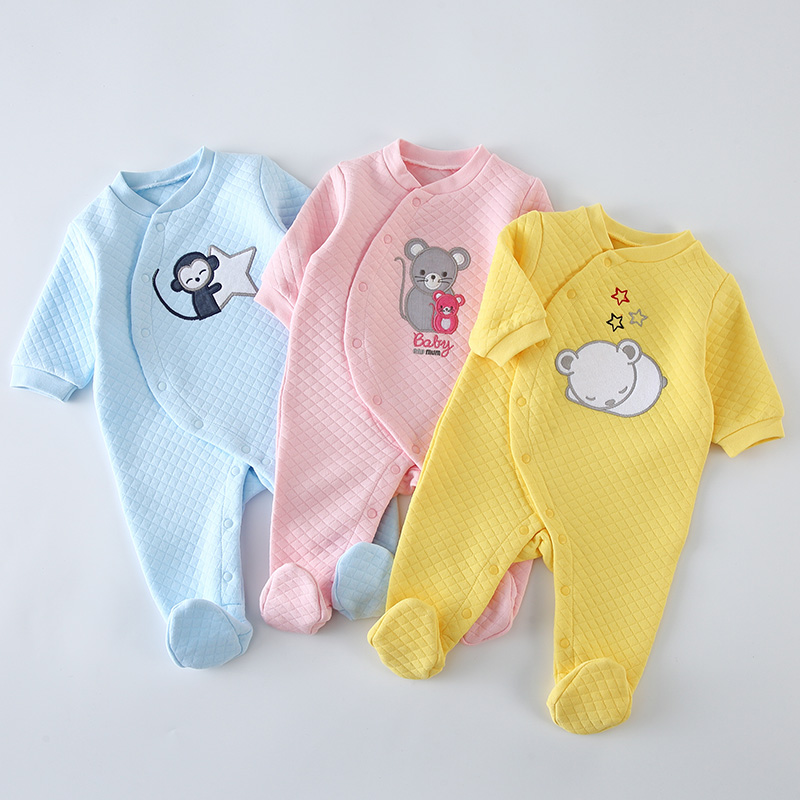 Baby Clothing Gender Neutral - Baby Baumwoll-Strampler Kleidung Neugeborenen Langarm Unisex