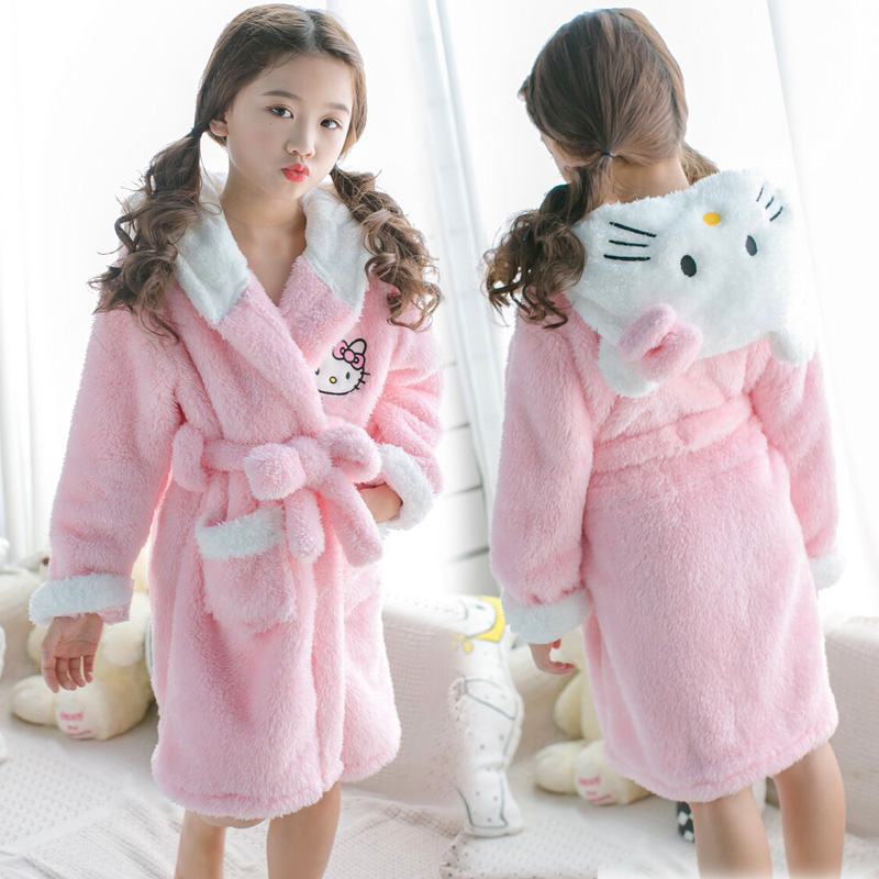 Baby Clothing In Japan - Hello Kitty Miniso Korallenvlies-Nachthemd für Kinder,