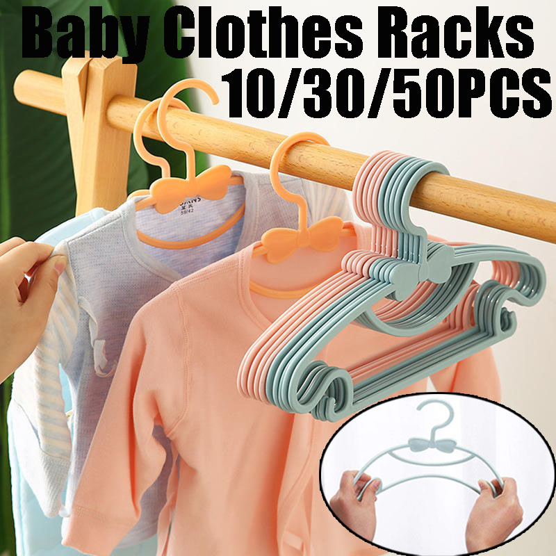 Baby Clothing Hangers - Baby-Kleiderständer aus Kunststoff, Handtuchhalter, Schal-Aufhänger, Kinderkleiderbügel,