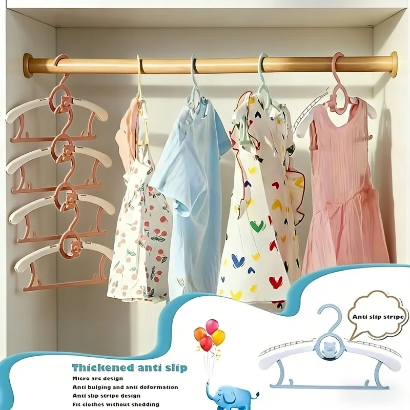 Baby Clothing Hangers - 30er-Pack PP-Kunststoff Babykleiderbügel, einziehbar, rutschfest, langlebig,