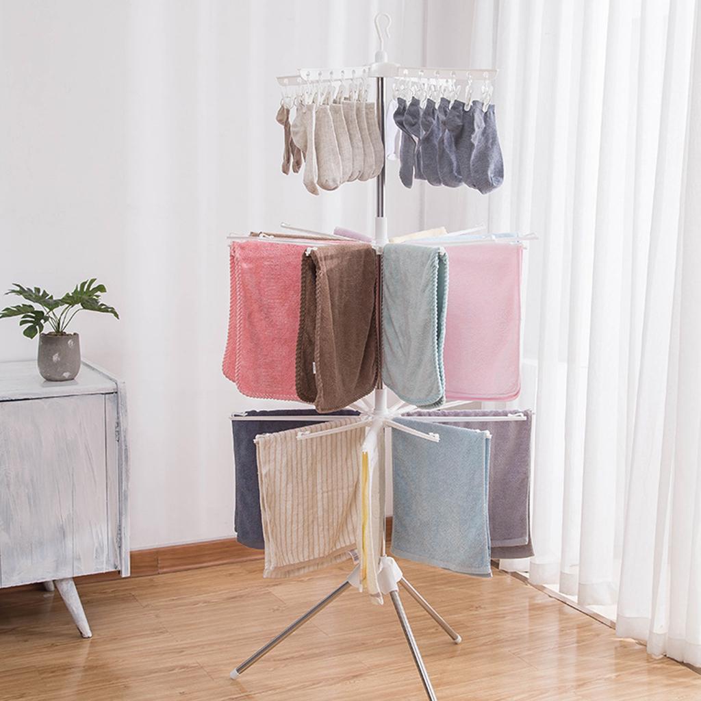 3-stufiger faltbarer Wäschestä – Baby Clothing Hangers Bewertung und Preis