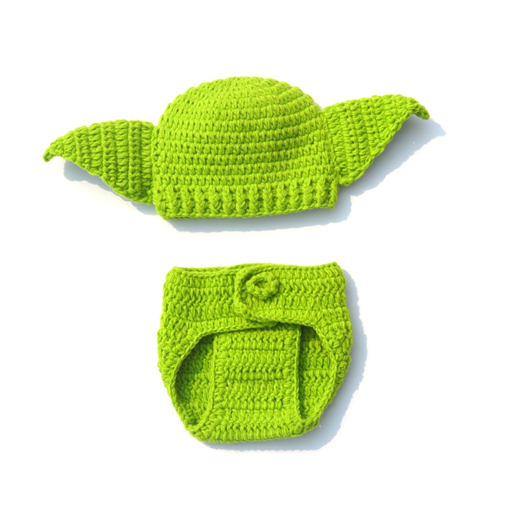 Grüne Yoda handgemachte Wolle  – Baby Yoda Clothing Bewertung und Preis