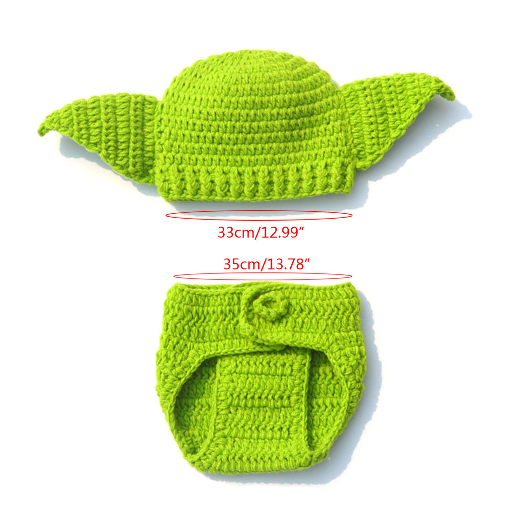 Grüne Yoda handgemachte Wolle  – Baby Yoda Clothing Bewertung und Preis