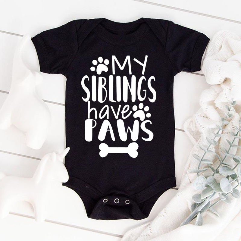 Meine Geschwister haben Pfoten – Baby Clothing Gender Neutral Bewertung und Preis