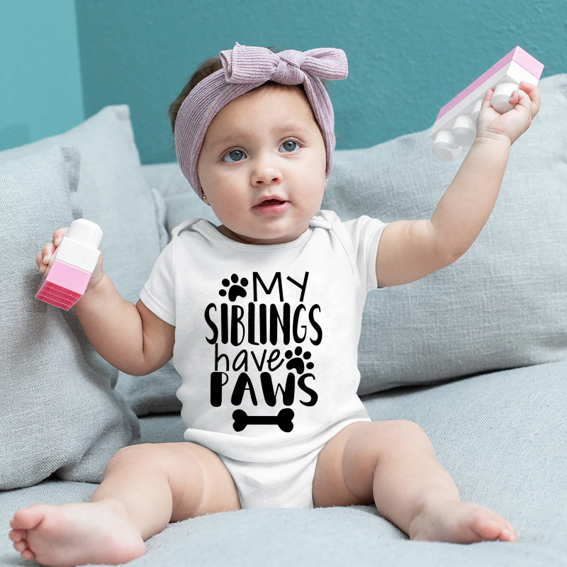 Meine Geschwister haben Pfoten – Baby Clothing Gender Neutral Bewertung und Preis